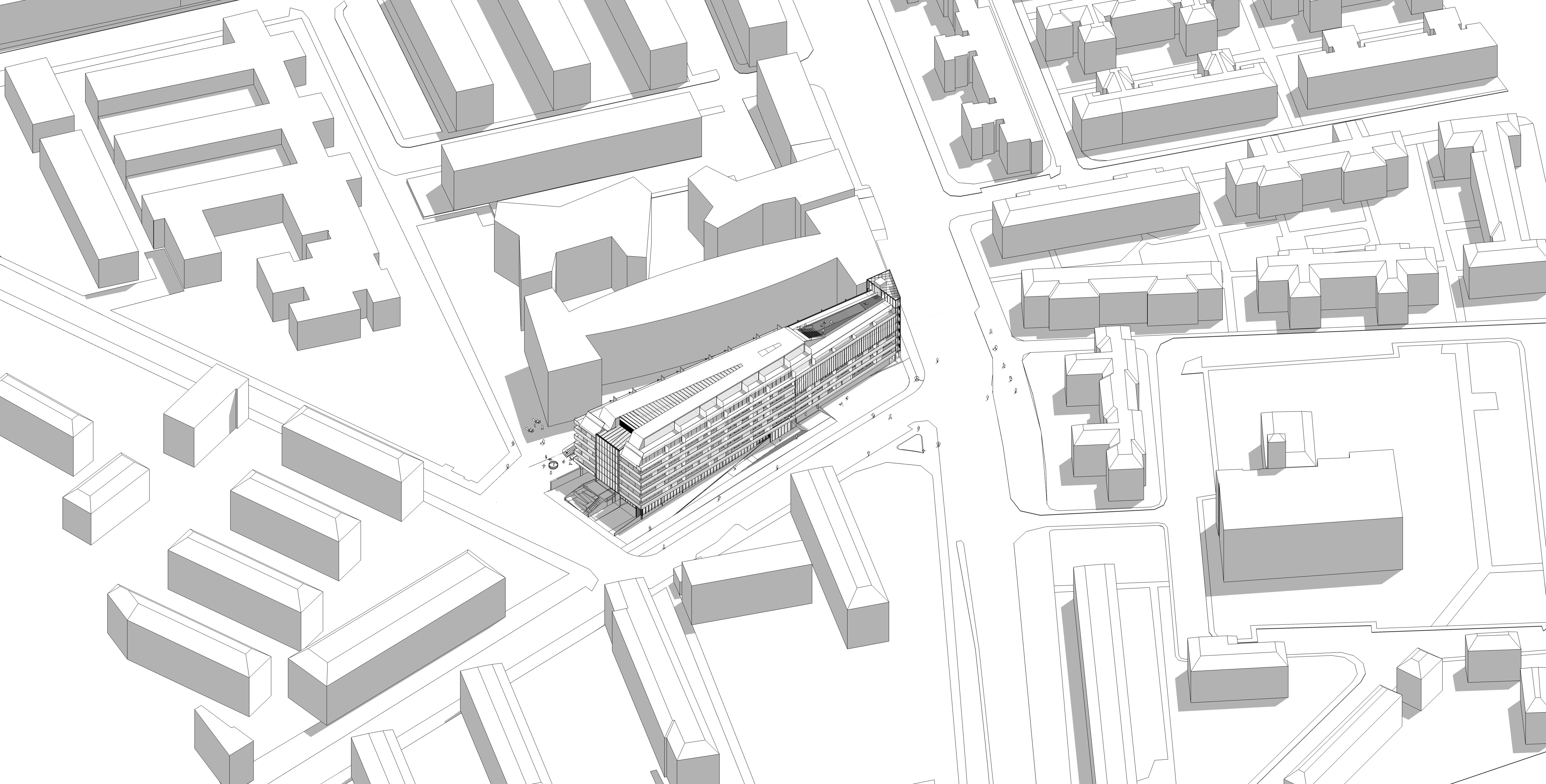 Lageplan Wohnhaus Raxstraße / Wien 10