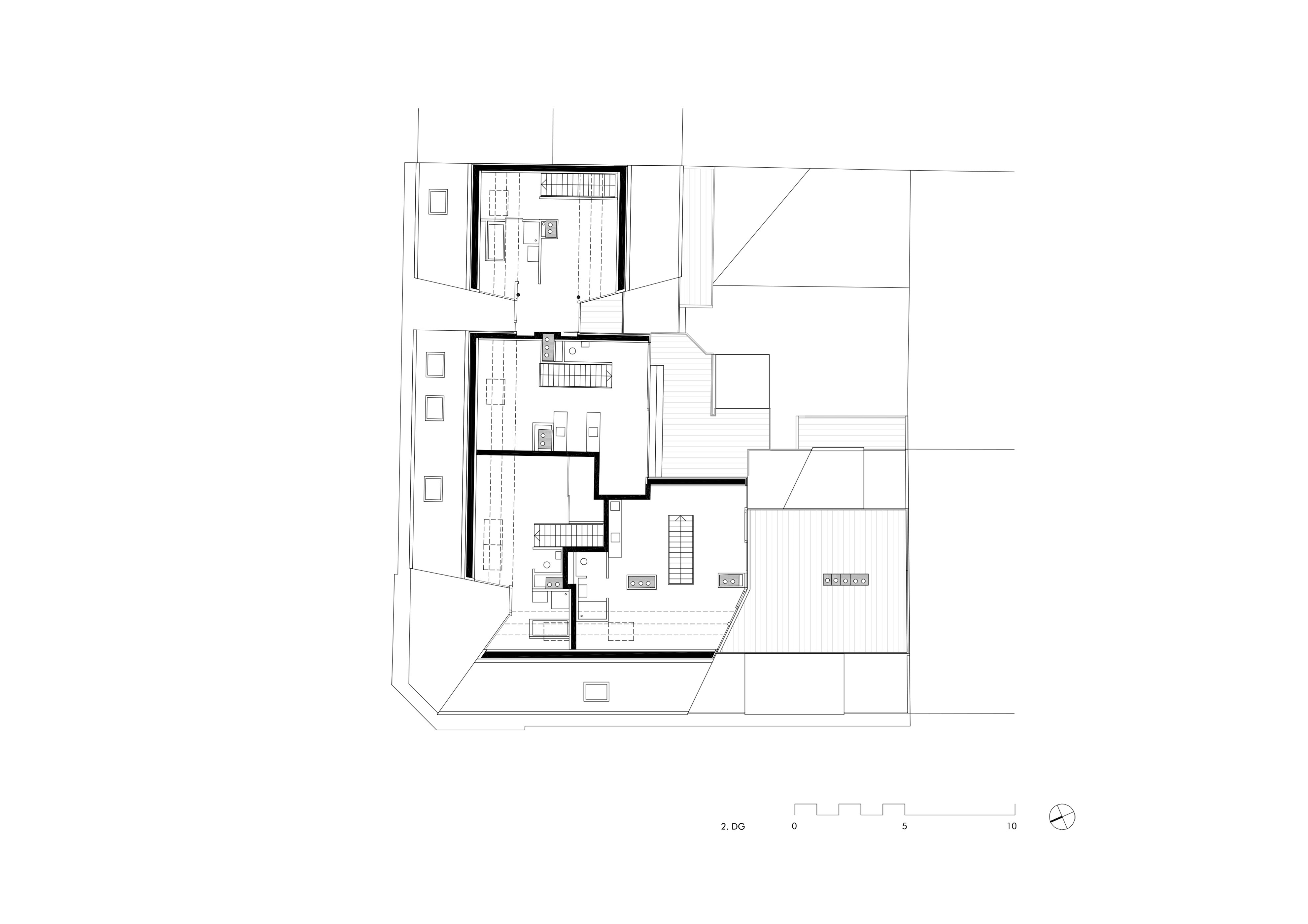 Grundriss OG2 Dachaufbau Grangasse / Wien 15
