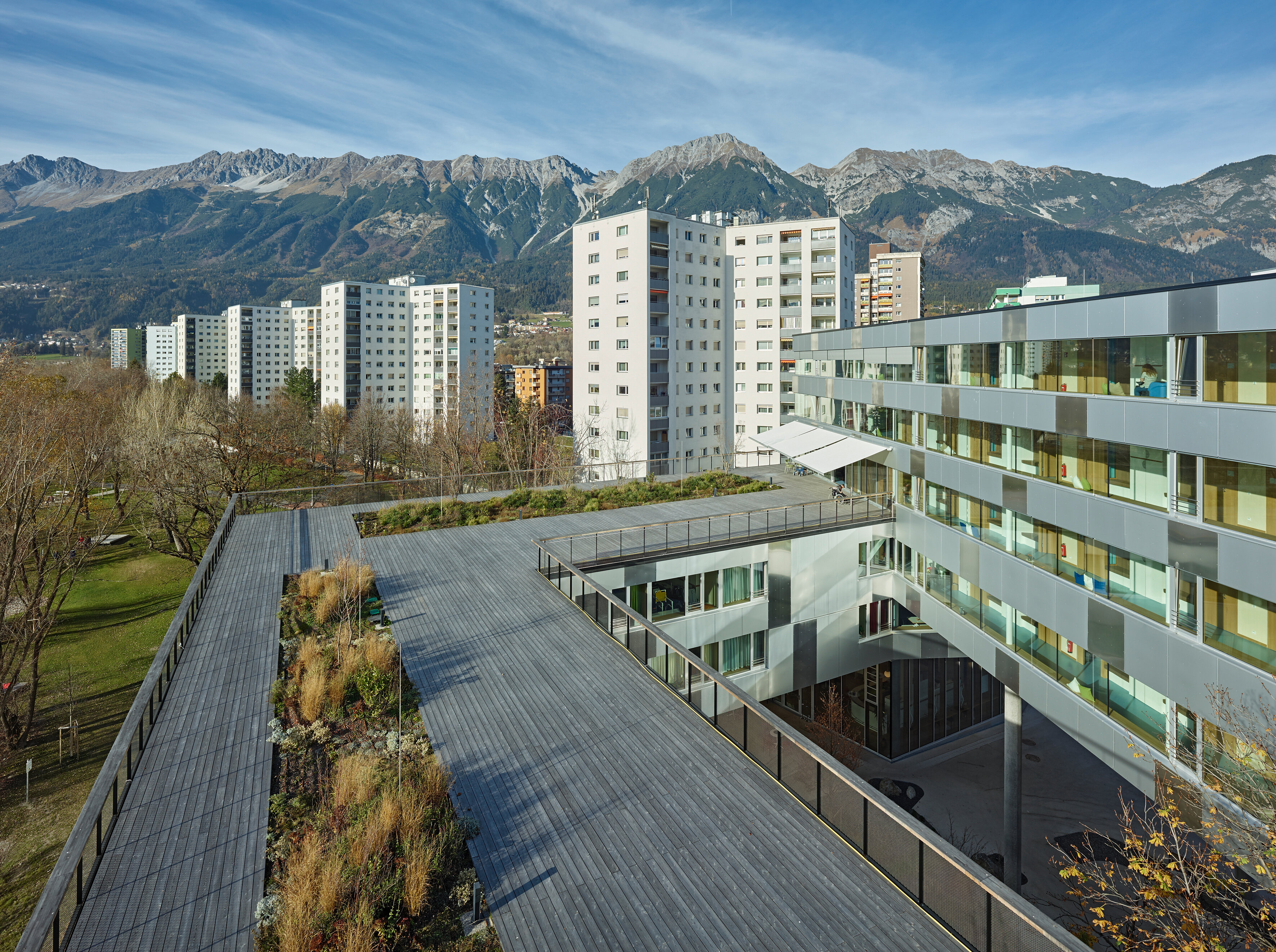 Ansicht Wohnheim Olympisches Dorf / Innsbruck / Tirol