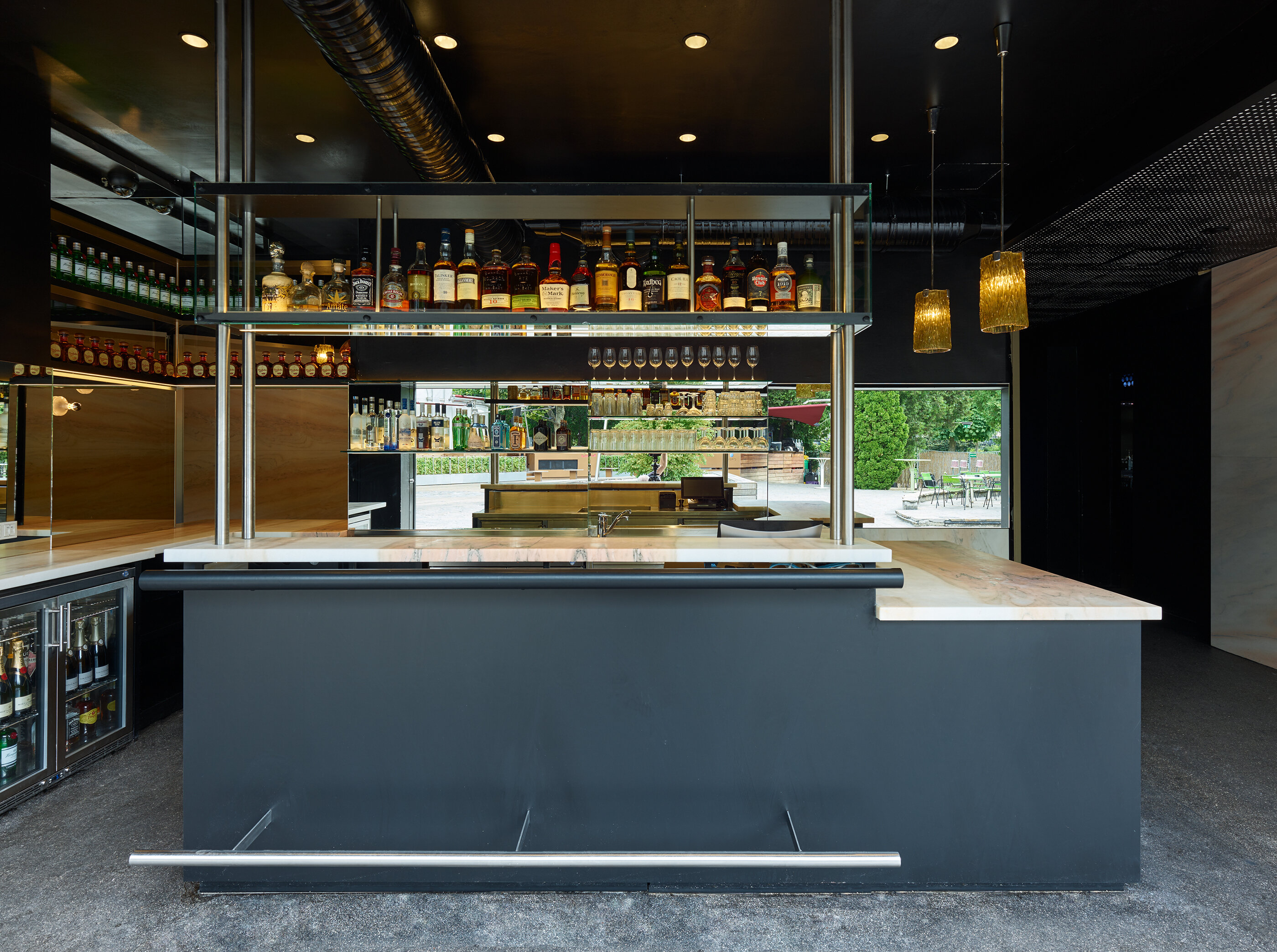 Ansicht Volksgarten neue Bar / Wien 1